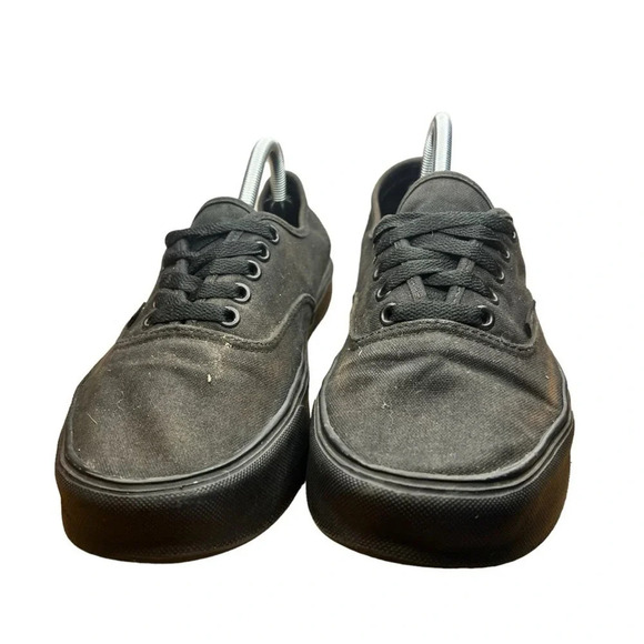 Vans Authentic Black Canvas Casual Skate Shoe/Sneaker Men’s 5/ Women’s 6.5 - Picture 3 of 8